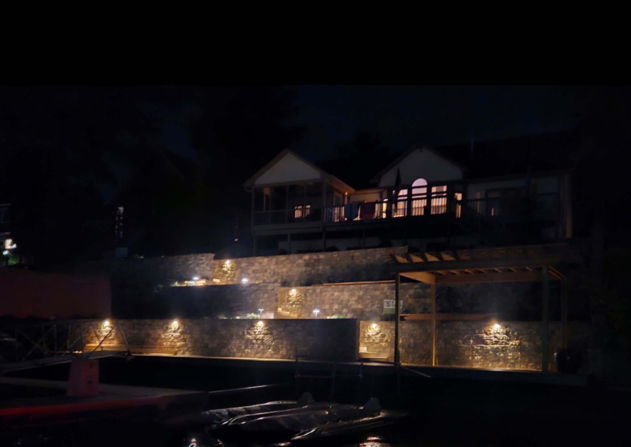 Evening landscape lighting