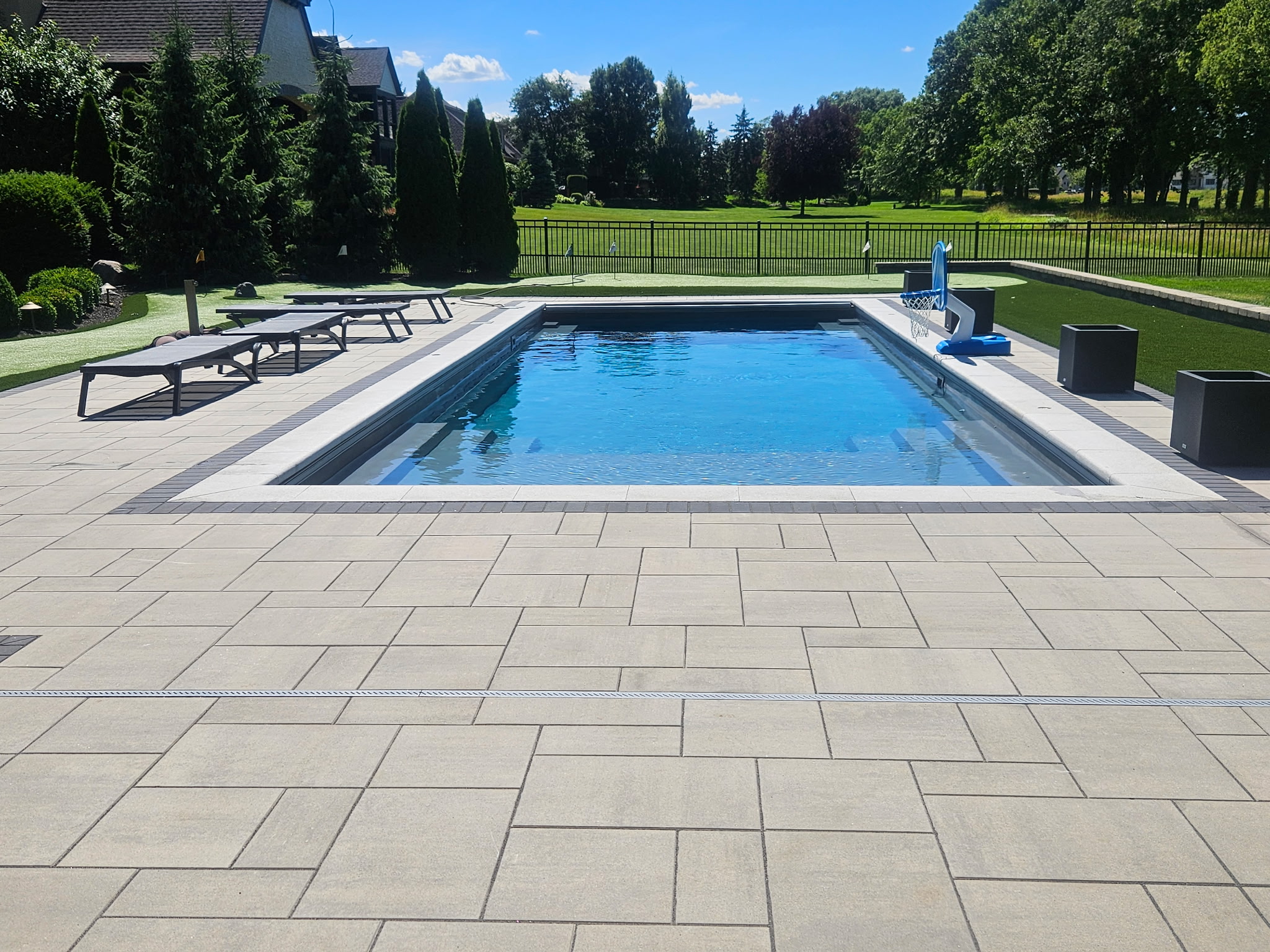 Pool & paver deck